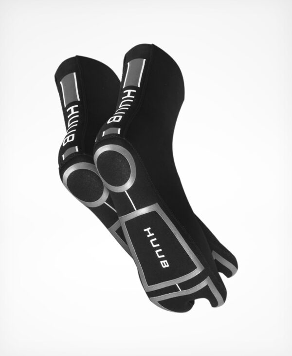 Neoprene Swim Socks, black/silver, HUUB