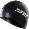 SILICONE SWIMCAP, black, Zone 3