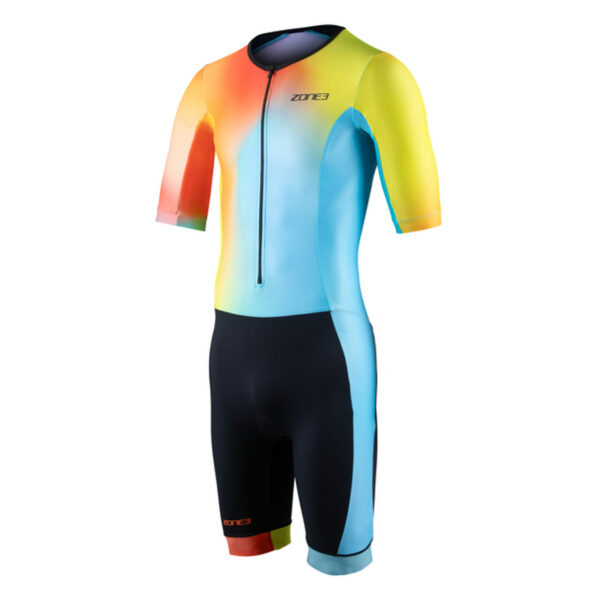Activate+ Short Sleeve Trisuit, Neon/Black, Men, Zone 3