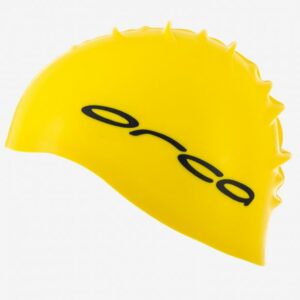 SILICONE SWIMCAP, yellow, Orca