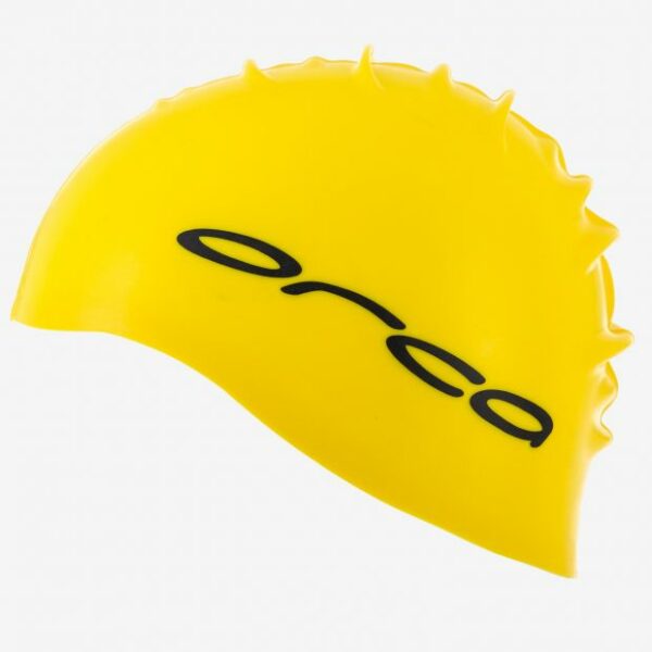 SILICONE SWIMCAP, yellow, Orca