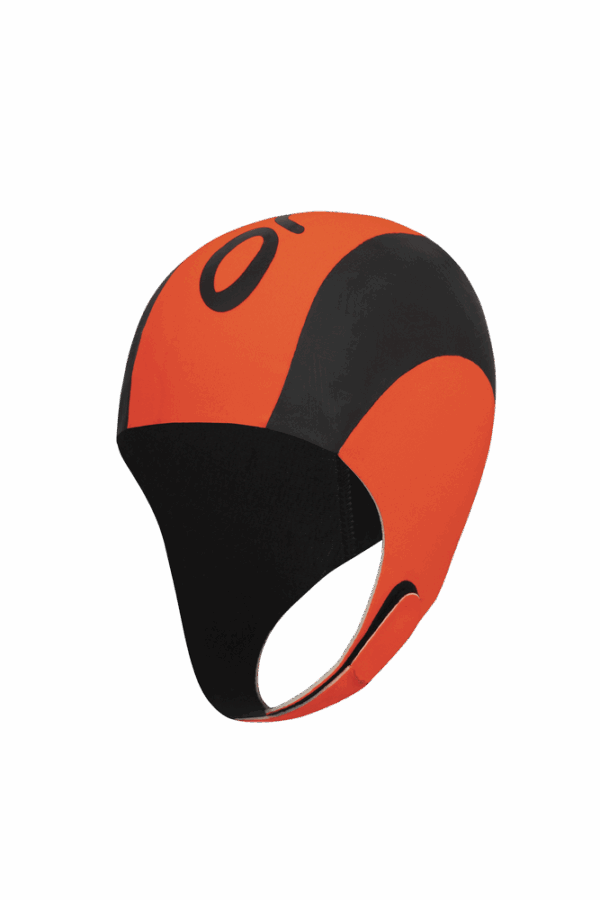 Neoprene swim cap orange, Orca