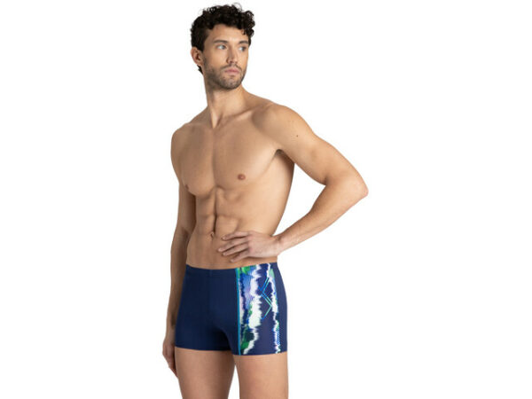 Infinite Stripe Short, blue navy/mint, Arena