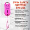 bujus-zone-3.jpg Swim Safety Buoy/Dry Bag 28L, pink, Zone 3