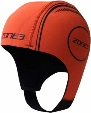 Neoprene Swim Cap, orange, Zone 3