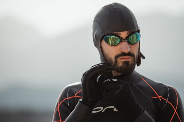 Neoprene Swim cap Thermal, black, ORCA