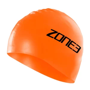 SILICONE SWIMCAP, orange, Zone 3