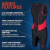 Active trisuit (BLACK/RED), Men, Zone3