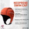 zone3-neoprene-cap.jpg Neoprene Swim Cap, orange, Zone 3