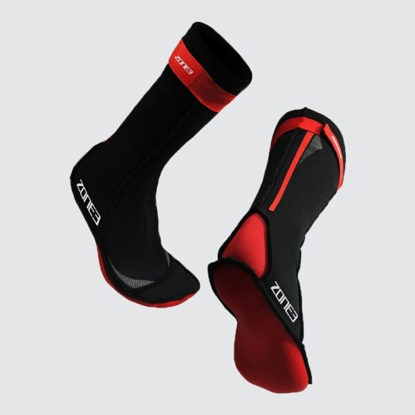 zone3-zone-3-neoprene-swimming-socks.jpg NEOPRENE SWIM SOCKS, black/red, Zone 3